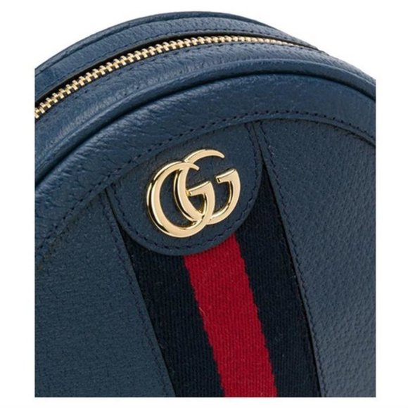 Gucci Ophidia GG Mini Supreme Backpack Bag in Blue NEW W DUSTBAG main image 5